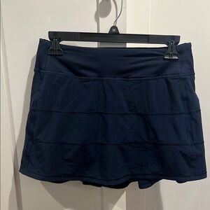 Lululemon Pace Rival LONG Navy Blue Skirt